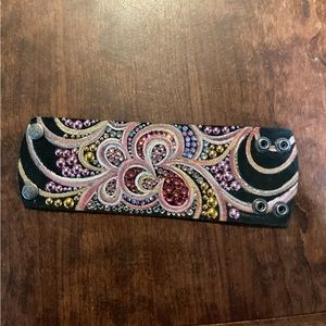 NWT leather hand painted cuff